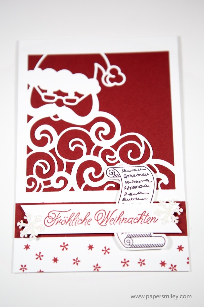 Weihnachtsmann-Karte mit Stampin' Up!