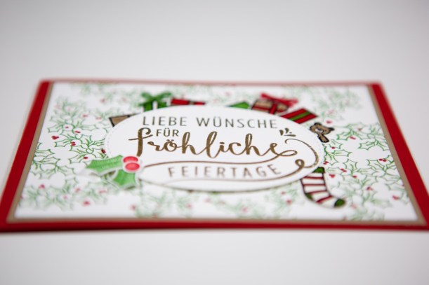 Weihnachtskarte mit Stampin' Up!