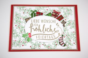 Weihnachtskarte mit Stampin' Up!