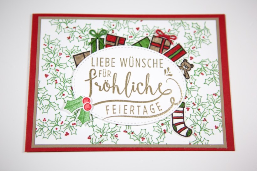 Weihnachtskarte mit Stampin' Up!