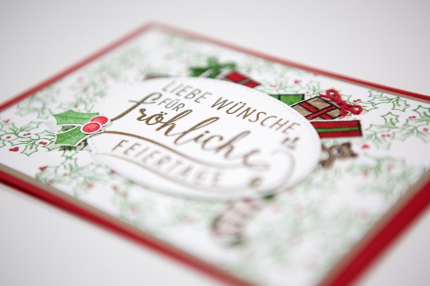 Weihnachtskarte mit Stampin' Up!