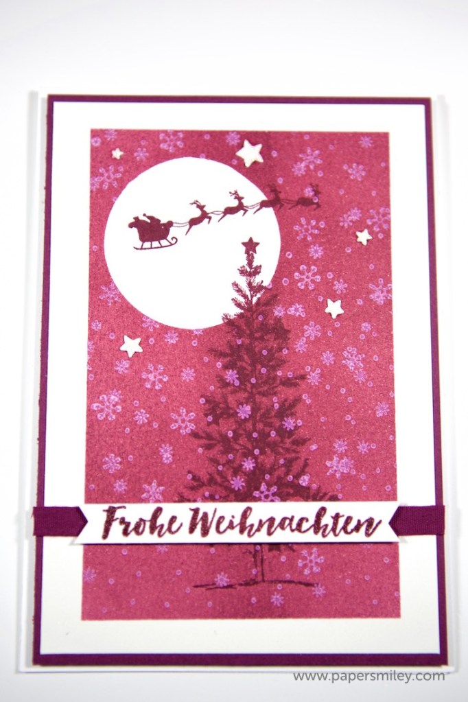 Weihnachtskarte mit Tannenbaum von Stampin' Up!