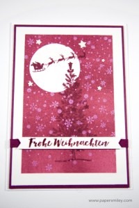 Weihnachtskarte mit Tannenbaum von Stampin' Up!