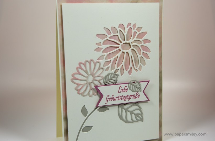 Blumen-Geburtstagskarte mit Stampin' Up!