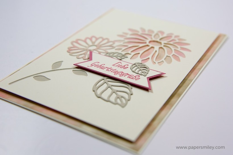 Blumen-Geburtstagskarte mit Stampin' Up!