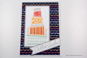 Geburtstagstorte mit Stampin' Up!