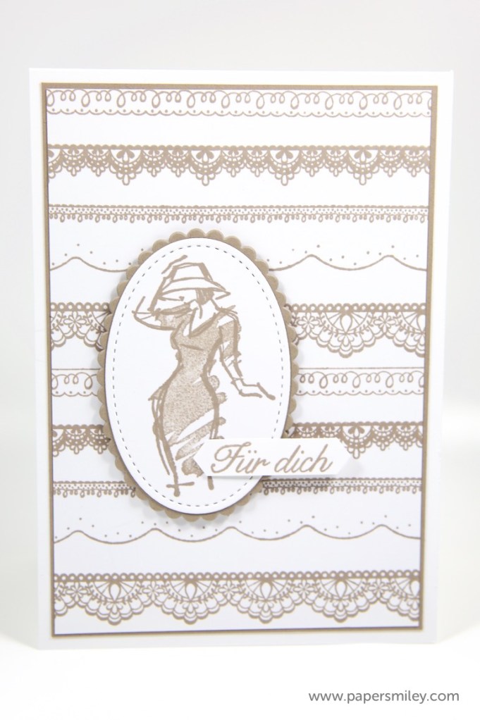 Karte mit Spitzen und Stil