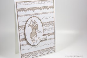 Karte mit Spitzen und Stil