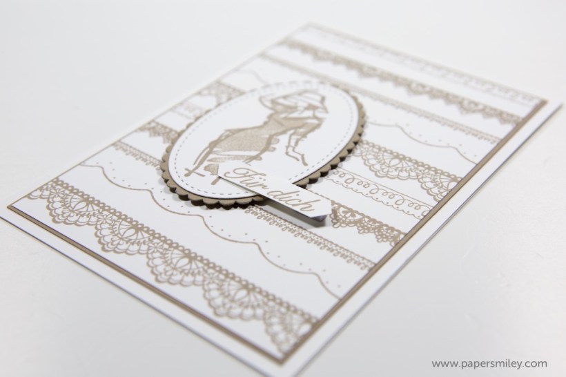 Karte mit Spitzen und Stil