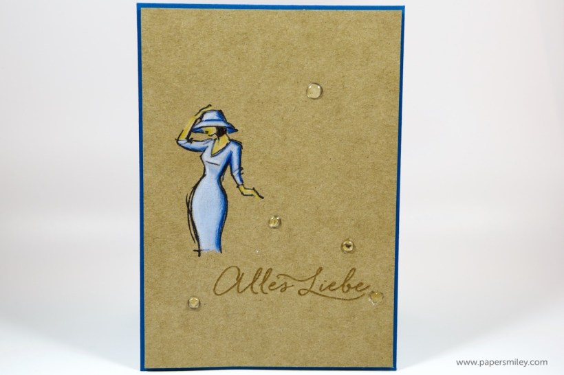 Einfache Karte mit Stil von Stampin Up