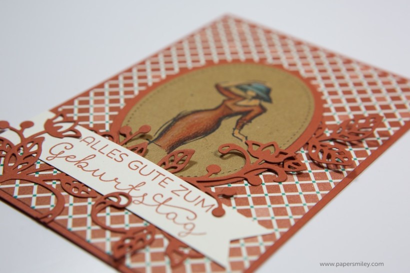 Geburtstagskarte mit Ranken mit Stampin Up