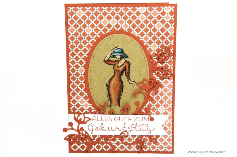 Geburtstagskarte mit Ranken mit Stampin Up