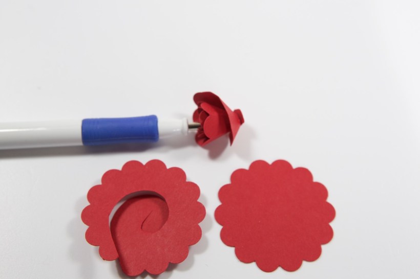 Rosenvase mit Material von Stampin' Up!