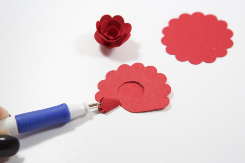 Rosenvase mit Material von Stampin' Up!