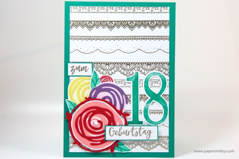 Geburtstagskarte mit Spitze mit Stampin' Up!
