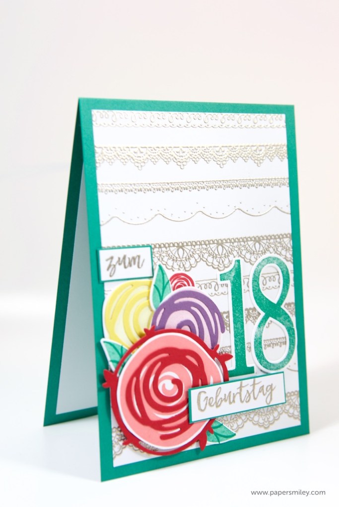 Geburtstagskarte mit Spitze mit Stampin' Up!