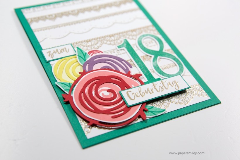 Geburtstagskarte mit Spitze mit Stampin' Up!