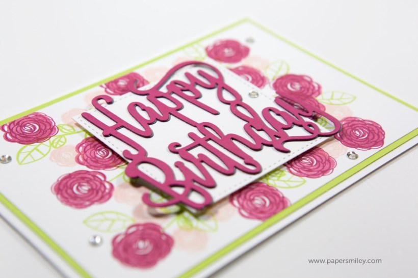 Blumige Geburtstagskarte mit Stampin' Up!