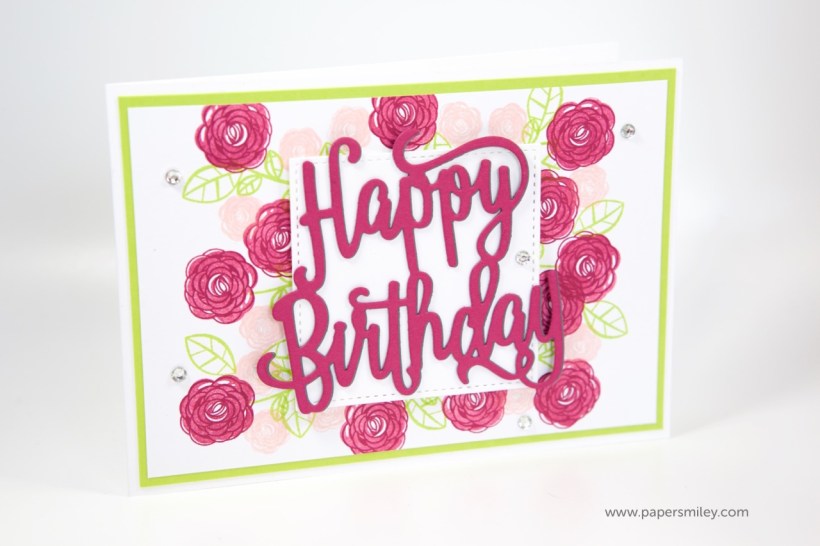 Blumige Geburtstagskarte mit Stampin' Up!