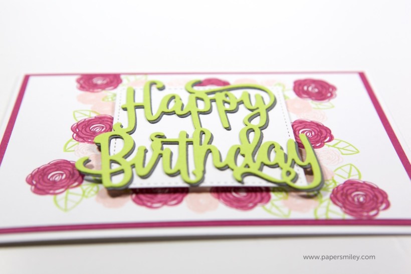 Blumige Geburtstagskarte mit Stampin' Up!