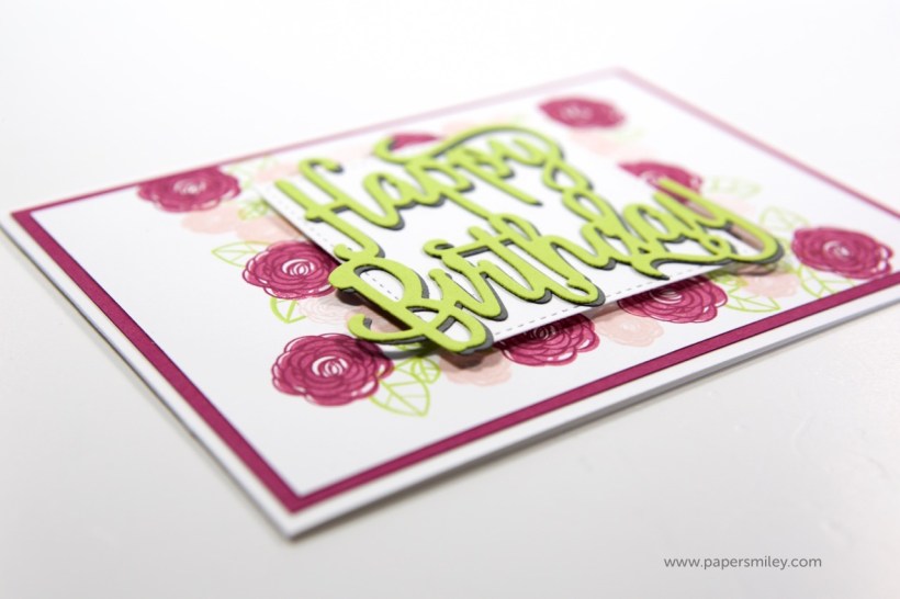 Blumige Geburtstagskarte mit Stampin' Up!