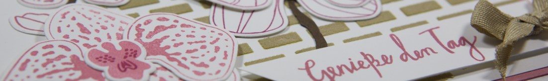 Orchideenkarte mit Material von Stampin' Up!