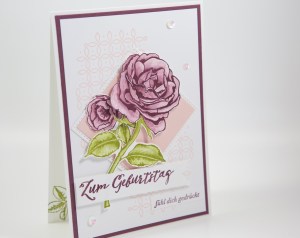 Rosenkarte mit Graceful Garden von Stampin' Up!