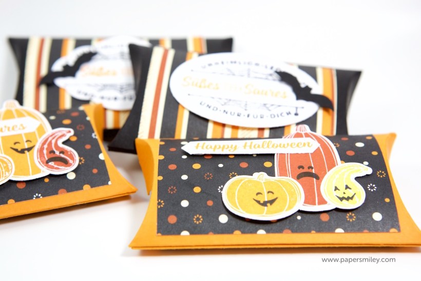 Halloween-Pillowboxes mit Stampin Up