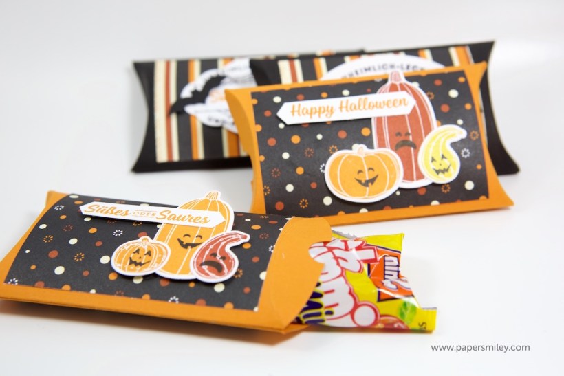 Halloween-Pillowboxes mit Stampin Up