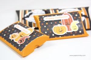Halloween-Pillowboxes mit Stampin Up