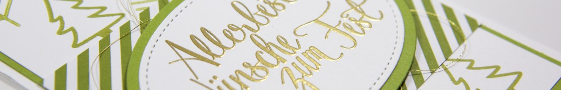 Malerische Weihnachtskarte mit Stampin' Up!