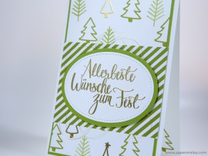 Malerische Weihnachtskarte mit Stampin' Up! 