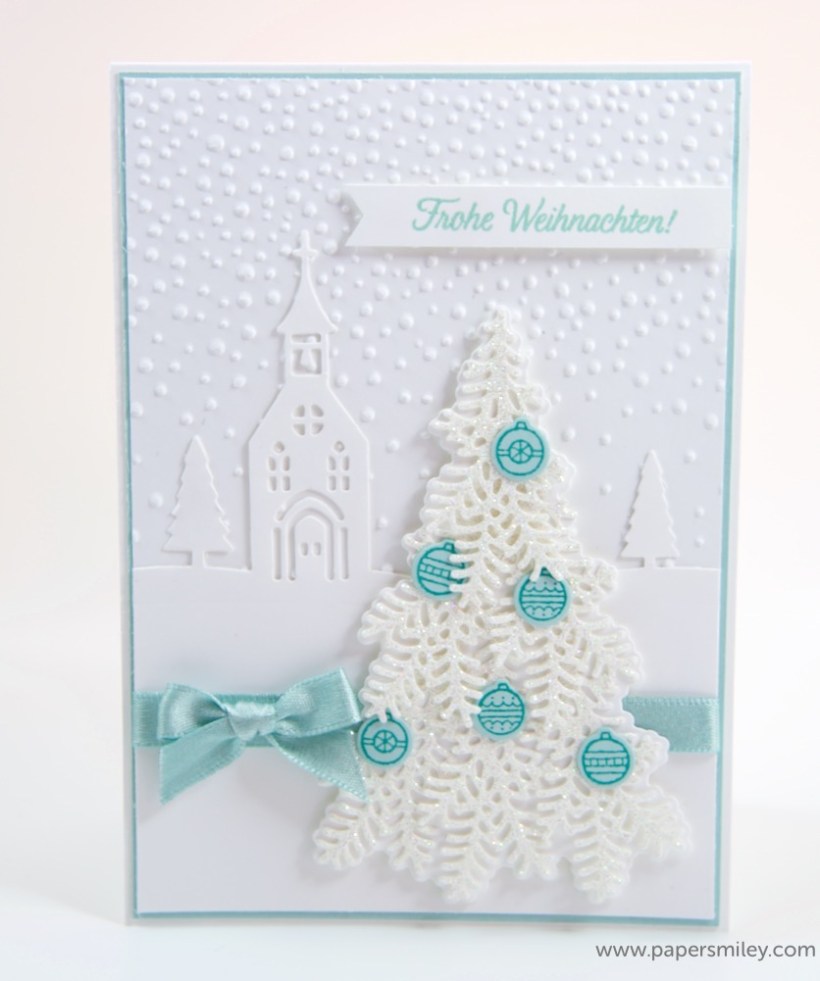 Tannen-Weihnachtskarte mit Stampin' Up!