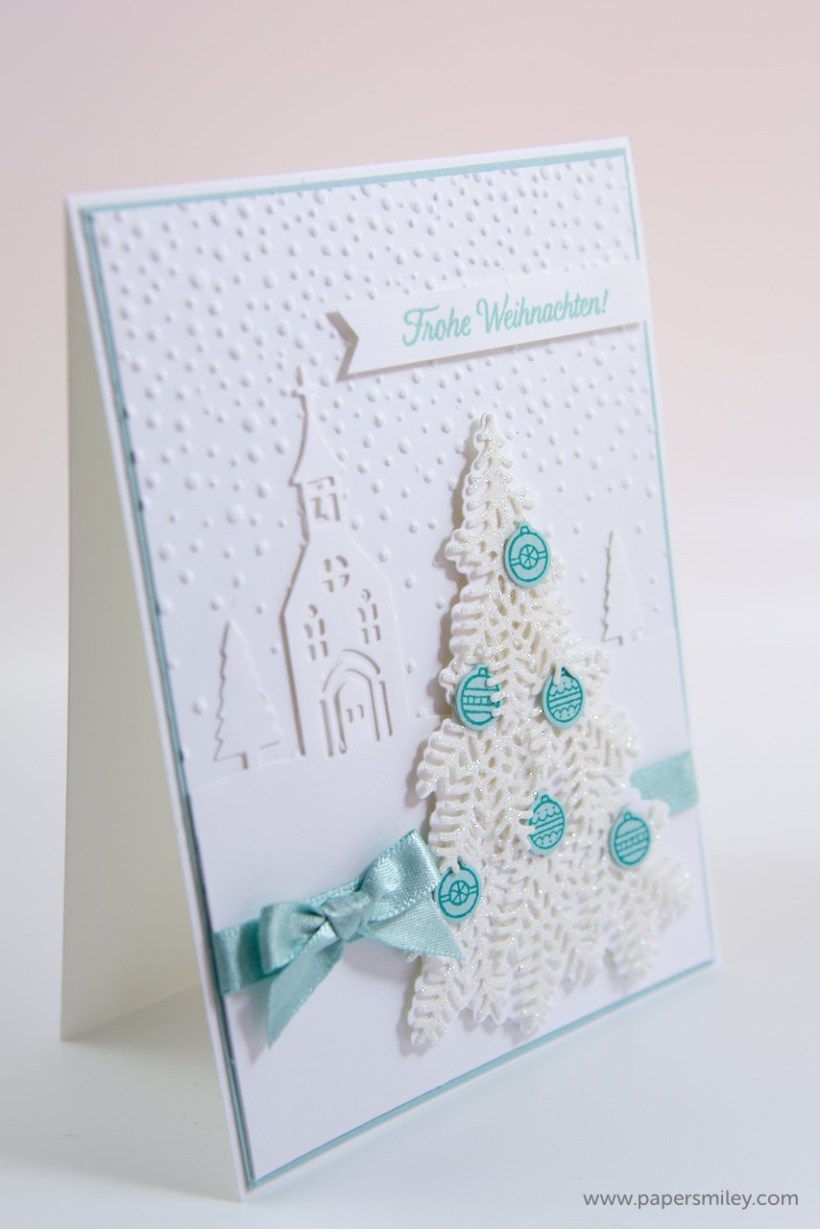 Tannen-Weihnachtskarte mit Stampin' Up!