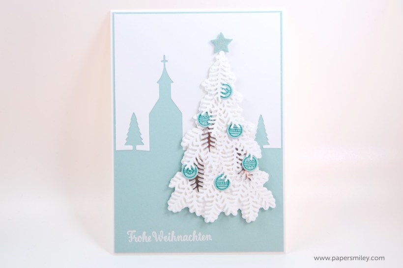 Tannen-Weihnachtskarte mit Stampin' Up!