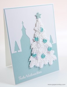 Tannen-Weihnachtskarte mit Stampin' Up!