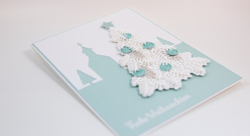 Tannen-Weihnachtskarte mit Stampin' Up!