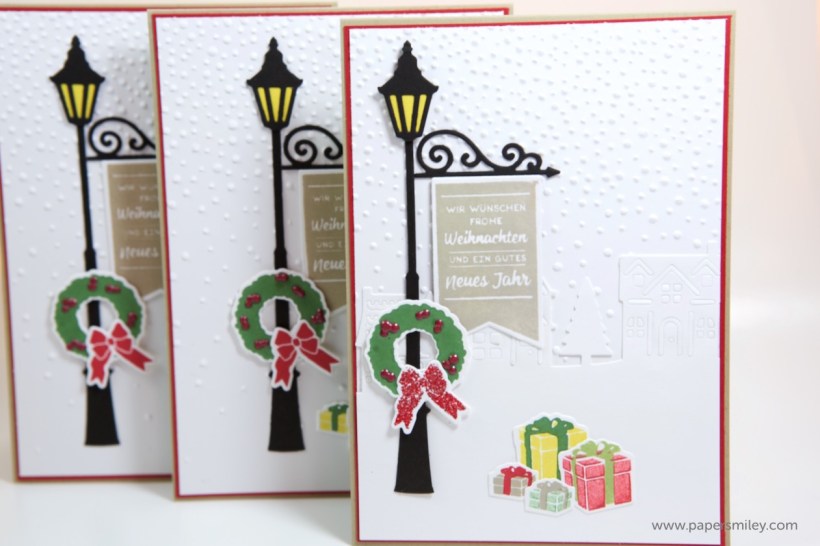 Laternen-Weihnachtskarte mit Stampin Up - Weihnachten im Lichterschein und Weihnachtslaterne