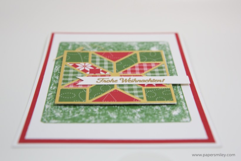 Weihnachtsquilt-Karte mit Stampin Up!