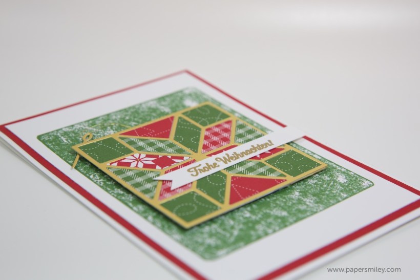 Weihnachtsquilt-Karte mit Stampin Up!
