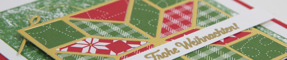 Weihnachtsquilt-Karte mit Stampin Up!