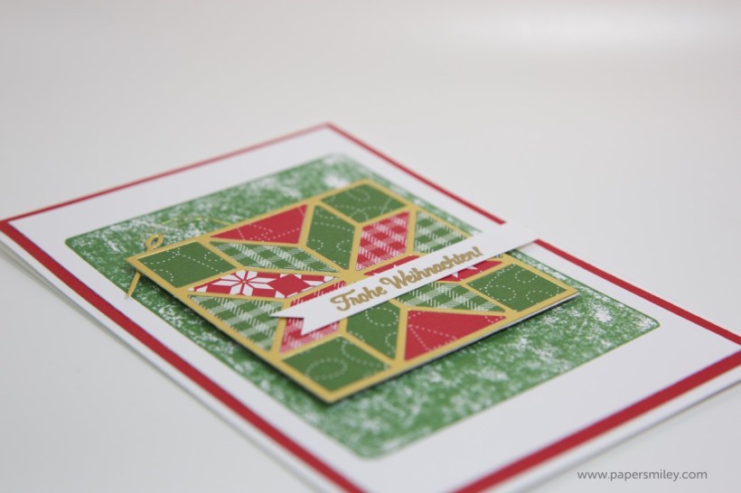 Weihnachtsquilt-Karte mit Stampin Up!