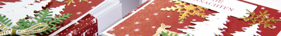 Mini-Pizzaschachteln mit Tannen von Stampin Up!