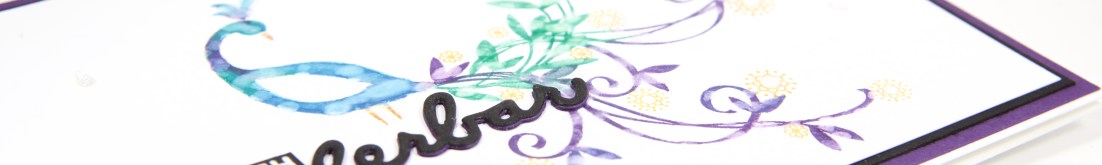 Pfauengruß-Karte mit Stampin' Up!