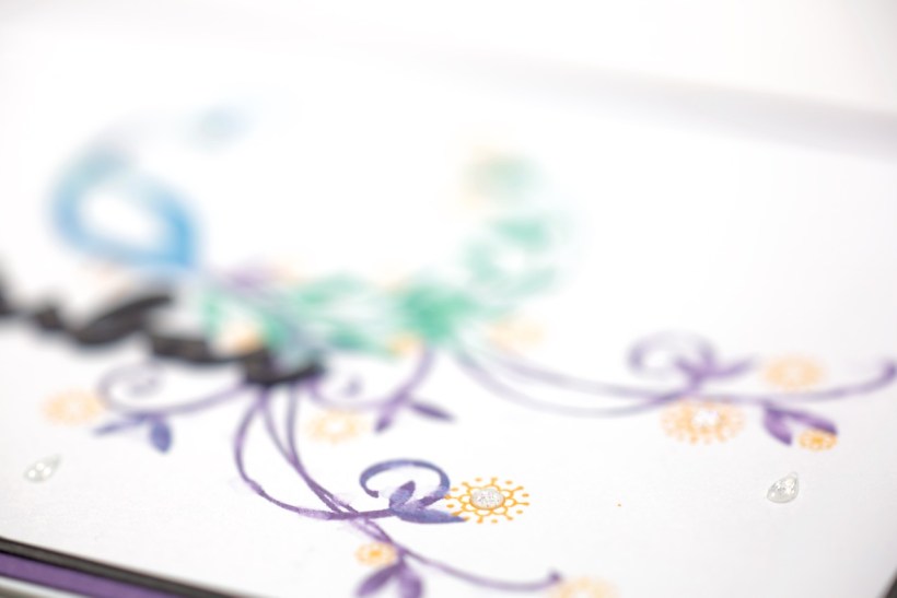 Pfauengruß-Karte mit Stampin' Up!