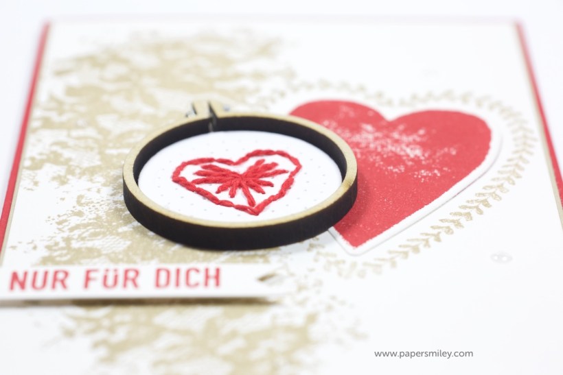 Karte mit Stickrahmen mit Stampin' Up!