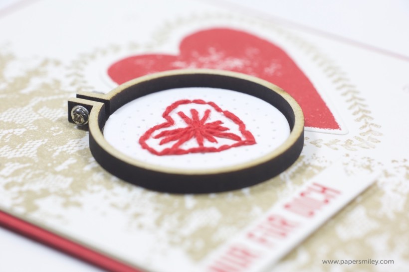 Karte mit Stickrahmen mit Stampin' Up!