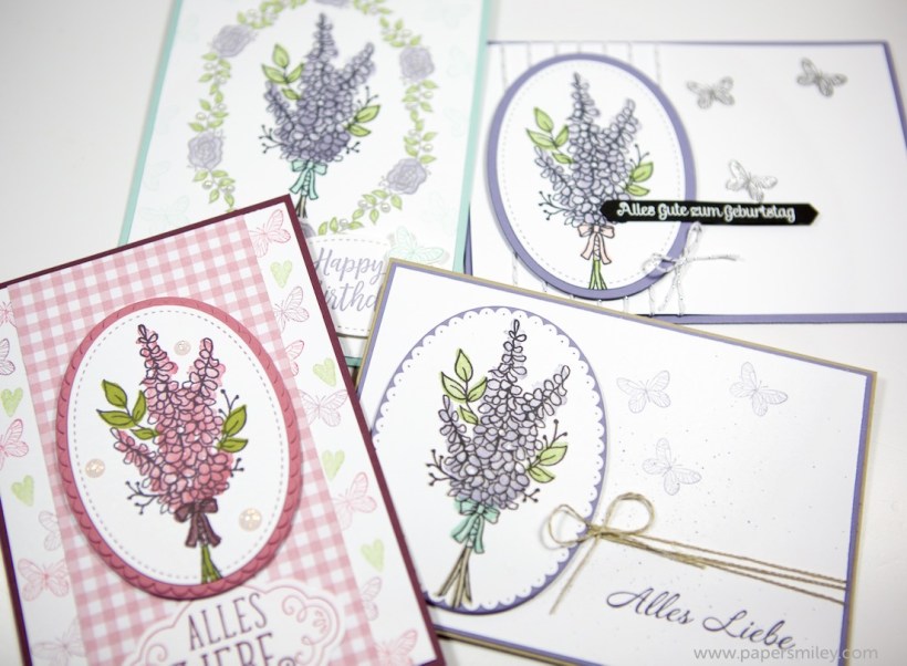 Geburtstagskarten mit Lots of Lavender von Stampin' Up!