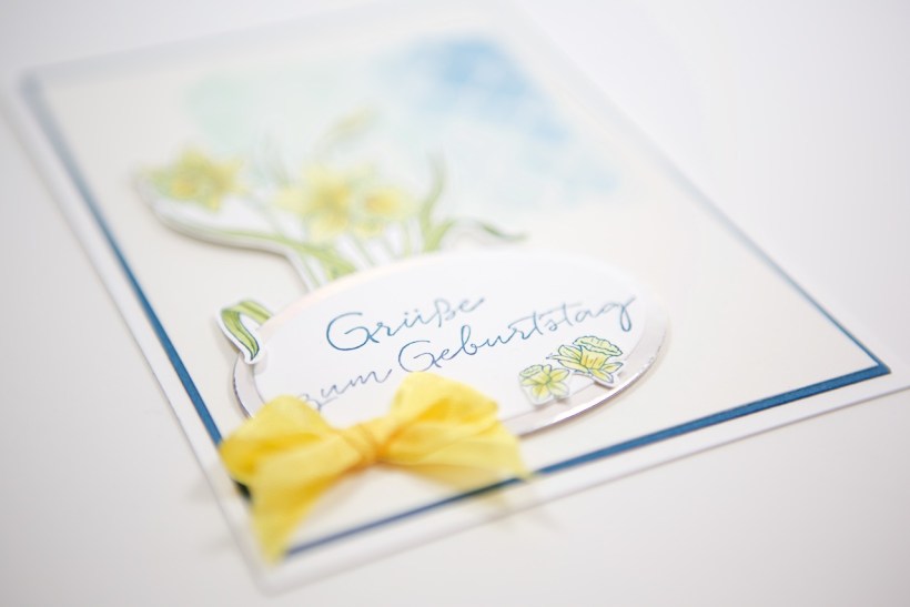 Frühlings-Geburtstagskarte mit Stampin' Up!