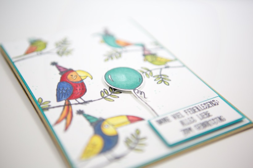 Geburtstagskarte mit Grußgezwitscher von Stampin' Up!